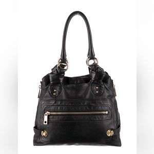 MARC JACOBS Black Leather Zip Purse